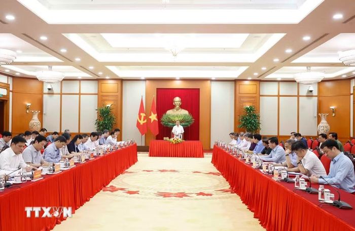 Tổng Bí thư, Chủ tịch nước Tô Lâm phát biểu chỉ đạo. (Ảnh: Thống Nhất/TTXVN)