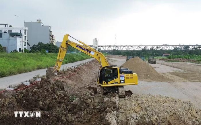 Đầu tháng 6/2026, nhà thầu bắt đầu triển khai thi công dự án. (Ảnh: Quốc Khánh/TTXVN)