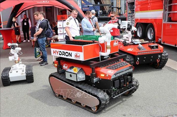 Các sản phẩm công nghệ cao được trưng bày tại triển lãm INTERSCHUTZ 2026.