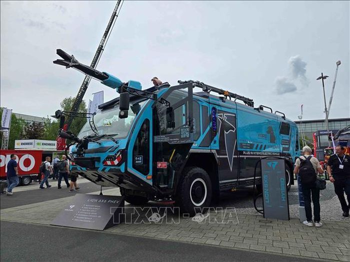 Các sản phẩm công nghệ cao được trưng bày tại triển lãm INTERSCHUTZ 2026.