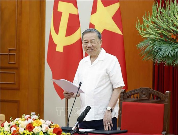 Tổng Bí thư, Chủ tịch nước Tô Lâm phát biểu chỉ đạo. Ảnh: Thống Nhất/TTXVN