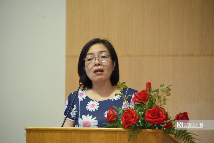 Bà Lê Thị Minh Long, Chi hội trưởng Chi hội Luật gia Văn phòng Bộ tư pháp Tp.HCM.