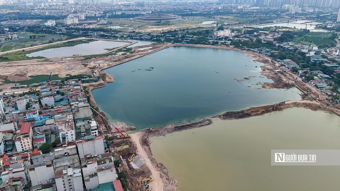 Theo ghi nhận của Người Đưa Tin, hiện nay dự án hồ điều hòa Phú Đô đã hoàn thành phần lớn các hạng mục thi công.