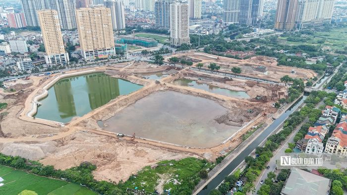 Dự án đầu tư xây dựng hồ đầu mối Mễ Trì (Đồng Bông 2) thuộc phường Đại Mỗ, Thành phố Hà Nội có diện tích khoảng 12ha, kè dài 1.950m với tổng đầu tư khoảng 370 tỷ đồng được khởi công vào tháng 1/2026.