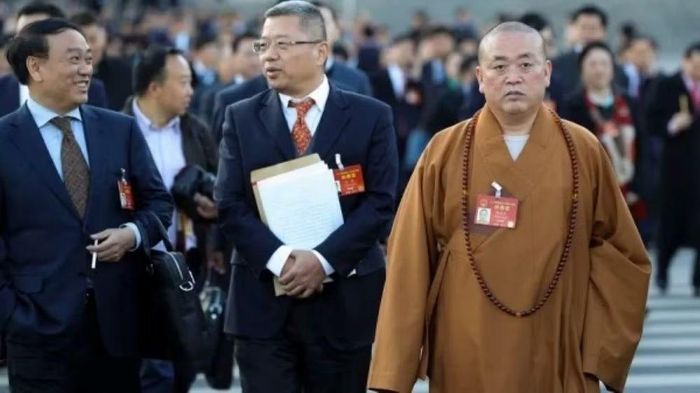 Thích Vĩnh Tín từng là đại biểu Quốc hội Trung Quốc 4 khóa liền. Ảnh: Sina.