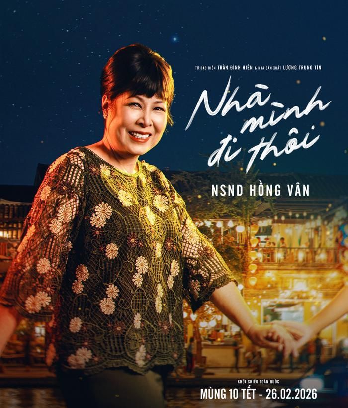NSND Hồng Vân góp mặt trong bộ phim Nhà mình đi thôi với vai người mẹ trong một gia đình nhiều thế hệ.