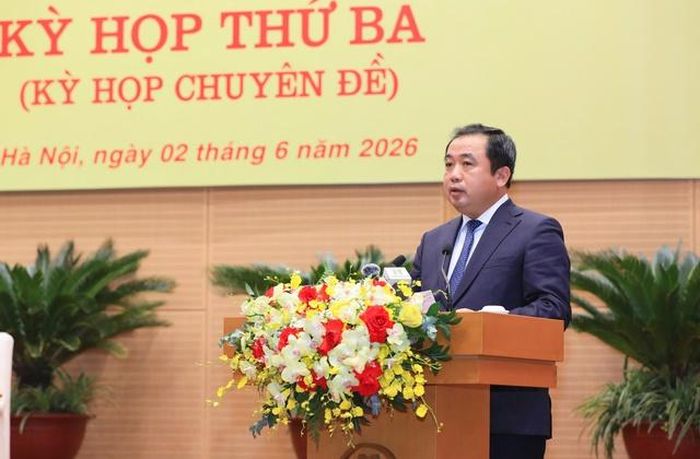 Ủy viên Bộ Chính trị, Bí thư Thành ủy Hà Nội Trần Đức Thắng phát biểu chỉ đạo tại phiên khai mạc. Ảnh: VGP/TL