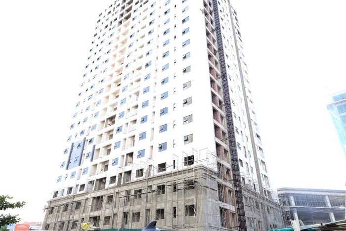 Tòa nhà CT3A tại đến nay đã hoàn thành phần thô và đang từng bước hoàn thiện