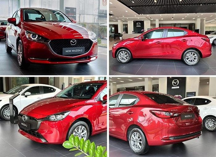Cụm đèn LED sắc sảo trên Mazda2 mới