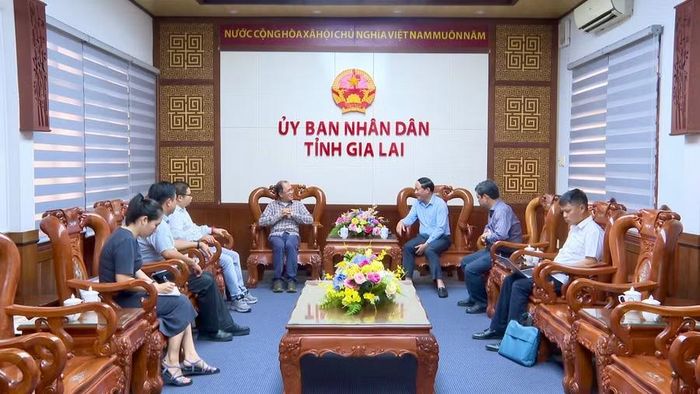  Quang cảnh buổi tiếp và làm việc. Ảnh: Nhật Trường 