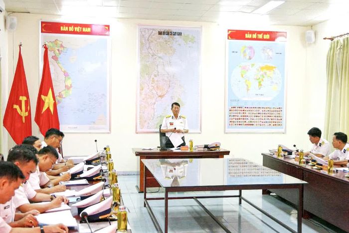 Đại tá Bùi Quang Thuyên kết luận kiểm tra.