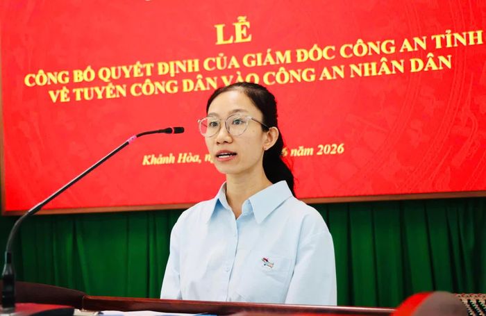 Bà Lê Thị Thùy Hân bày tỏ lòng biết ơn sâu sắc đến lãnh đạo các cấp đã quan tâm, tạo điều kiện.