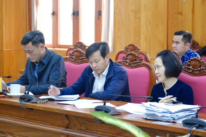 Đại diện lãnh đạo Sở Tài chính tham dự buổi làm việc