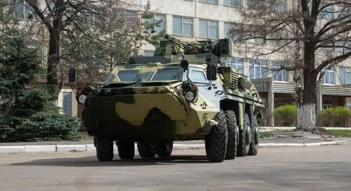 Xe bọc thép chở quân BTR-4 do Ukraine sản xuất.