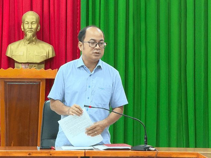 Phó Chủ tịch HĐND tỉnh Y Quang BKrông phát biểu chỉ đạo tại buổi làm việc