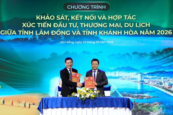 Trung tâm Xúc tiến đầu tư, thương mại và du lịch 2 tỉnh Lâm Đồng và Khánh Hòa ký kết biên bản ghi nhớ