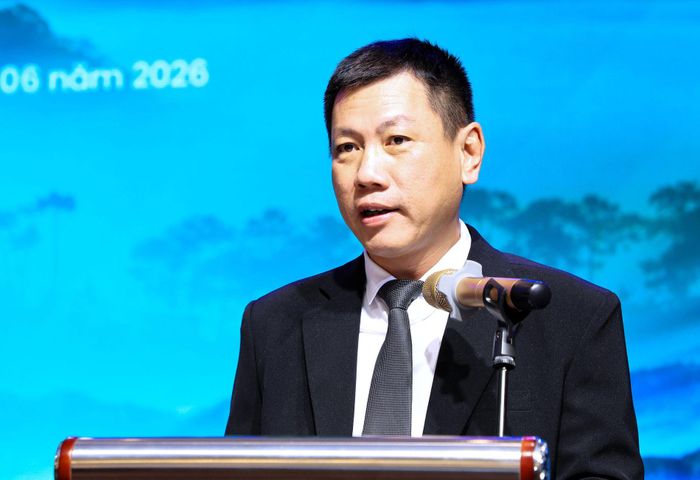 Lãnh đạo Trung tâm Xúc tiến đầu tư, thương mại và du lịch tỉnh Lâm Đồng phát biểu chào mừng tại chương trình