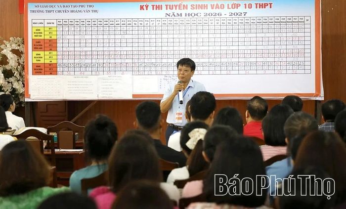 Hội đồng thi THPT Chuyên Hoàng Văn Thụ triển khai các nhiệm vụ thi.