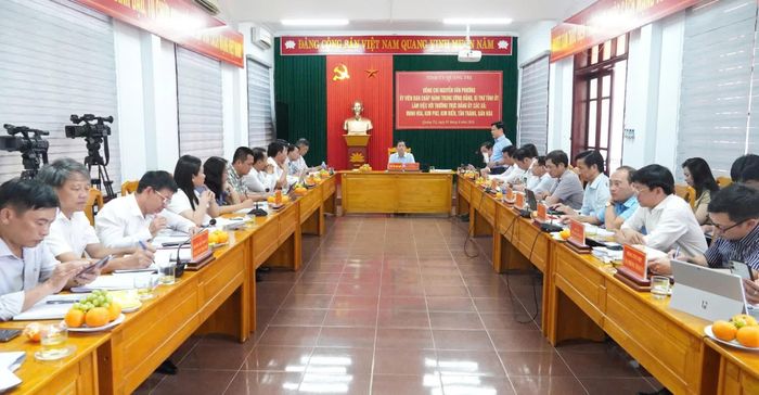 Quang cảnh buổi làm việc - Ảnh: Q.V