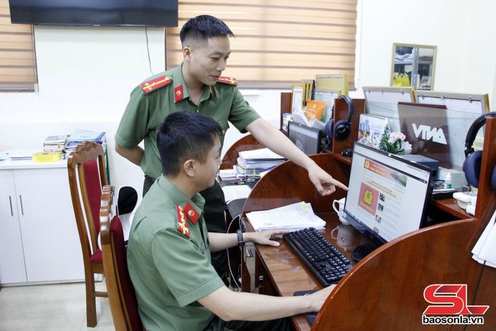 Công an Sơn La duy trì Trang thông tin điện tử Công an tỉnh.