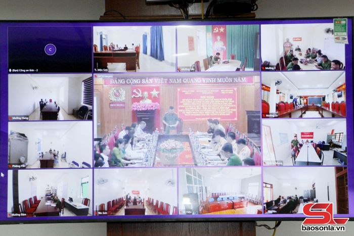 Hội nghị được tổ chức trực tuyến tới 75 xã, phường trong tỉnh. 