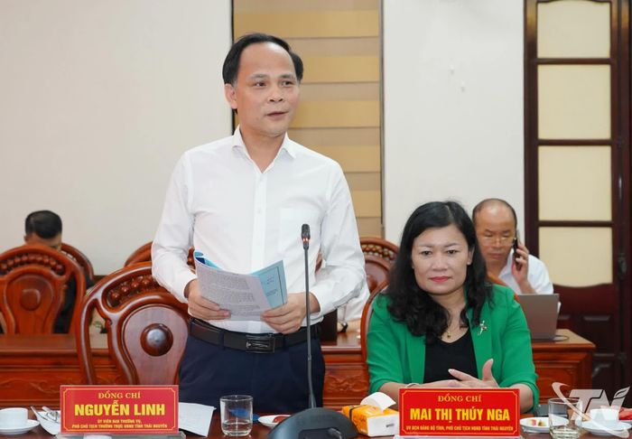 Đồng chí Phó Chủ tịch Thường trực UBND tỉnh Nguyễn Linh phát biểu.