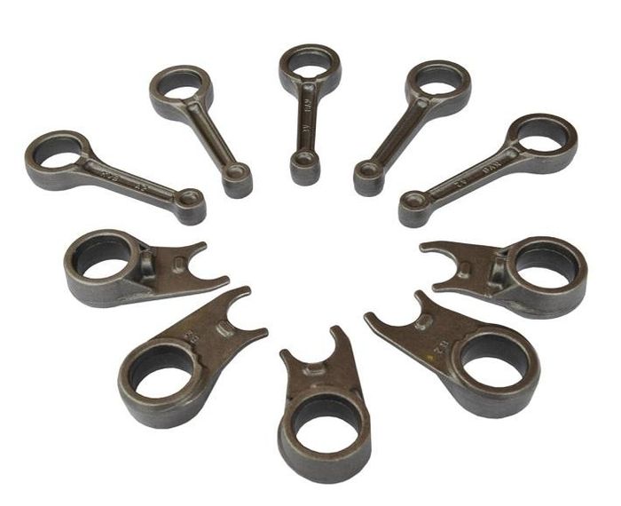 Sản phẩm tay biên và càng gạt số của FUTU1, sử dụng vật liệu thép SCM420H, lắp ráp trong động cơ.