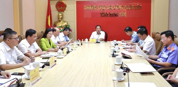 Thường trực HĐND tỉnh Hưng Yên tổ chức Hội nghị liên tịch thống nhất dự kiến nội dung, chương trình Kỳ họp thường lệ giữa năm 2026. Ảnh: B. Hợp