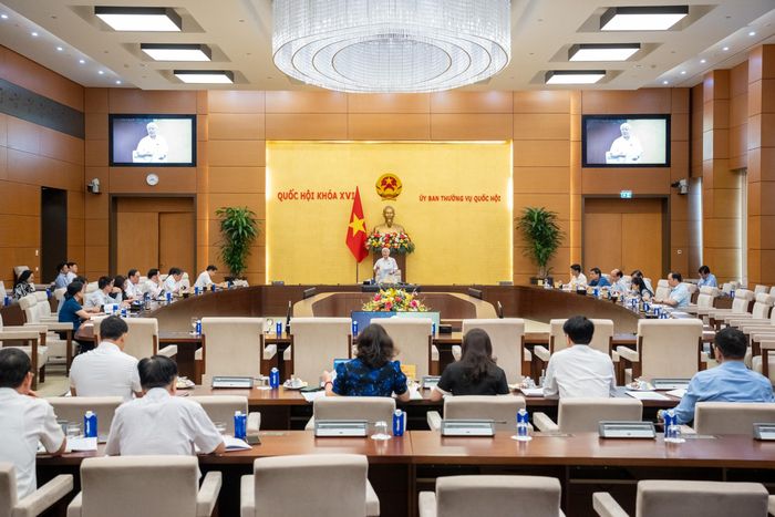 Phó Chủ tịch Thường trực Quốc hội Đỗ Văn Chiến phát biểu