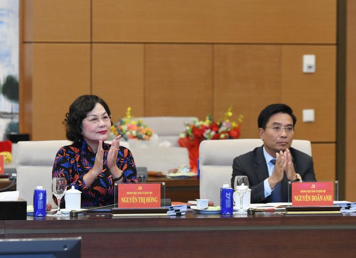 Phó Chủ tịch Quốc hội, Thượng tướng Nguyễn Doãn Anh; Phó Chủ tịch Quốc hội Nguyễn Thị Hồng tham dự Hội nghị