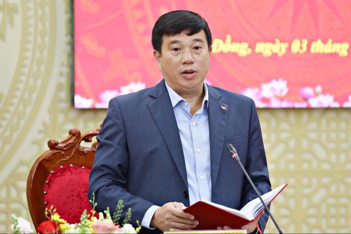 Bí thư Tỉnh ủy Lâm Đồng Y Thanh Hà Niê Kđăm phát biểu tại buổi làm việc