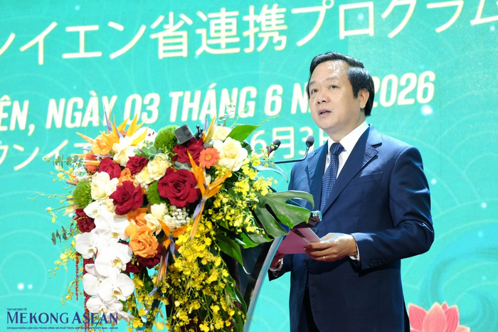 Bí thư Tỉnh ủy Hưng Yên Phạm Quang Ngọc phát biểu tại sự kiện. Ảnh: Tùng Dương/Mekong ASEAN