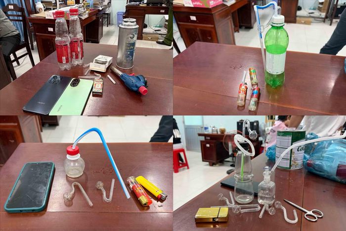 Tang vật tại hiện trường bị cơ quan Công an thu giữ.