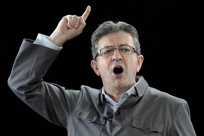 Ông Jean-Luc Mélenchon, ứng cử viên sáng giá của liên minh cánh tả. Ảnh: Zuma Press