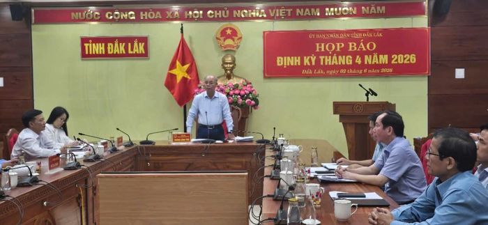  Ông Trương Công Thái, Phó Chủ tịch UBND tỉnh Đắk Lắk chủ trì cuộc họp. 