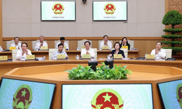 Các Phó Thủ tướng tham dự phiên họp. (Ảnh: VGP)