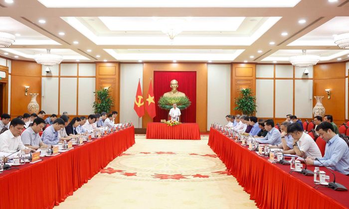 Quang cảnh cuộc làm việc. (Ảnh: TTXVN)