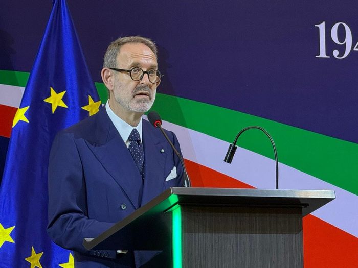 Đại sứ Italia tại Việt Nam Marco Della Seta tại Lễ kỷ niệm. Ảnh: Kiều Thoan Thu