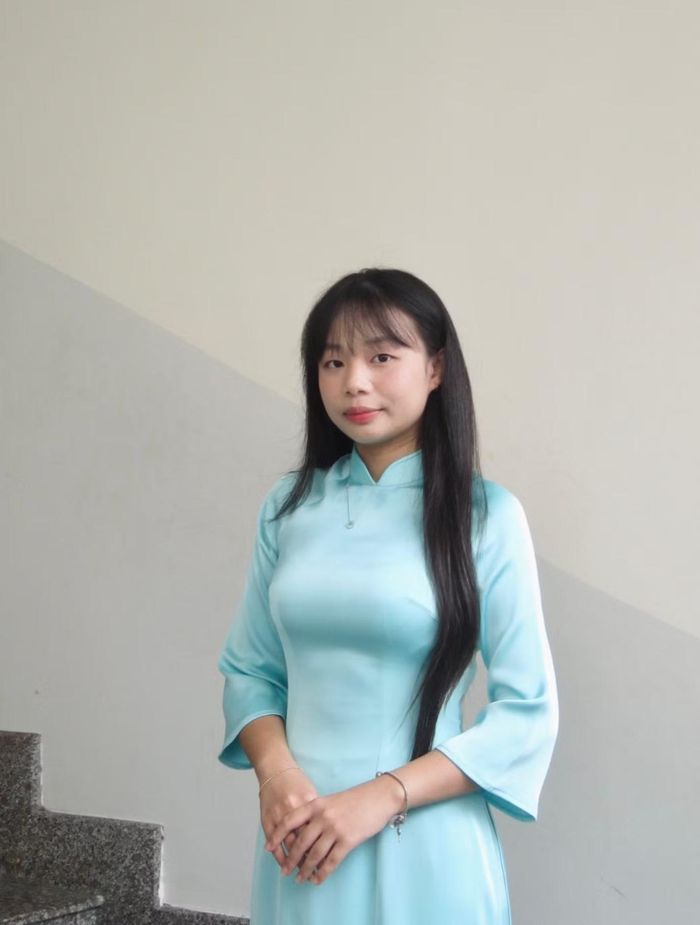  Chị Trần Thụy Quỳnh Phương, sinh viên năm cuối ngành Sư phạm Ngữ Văn. Ảnh: NVCC 