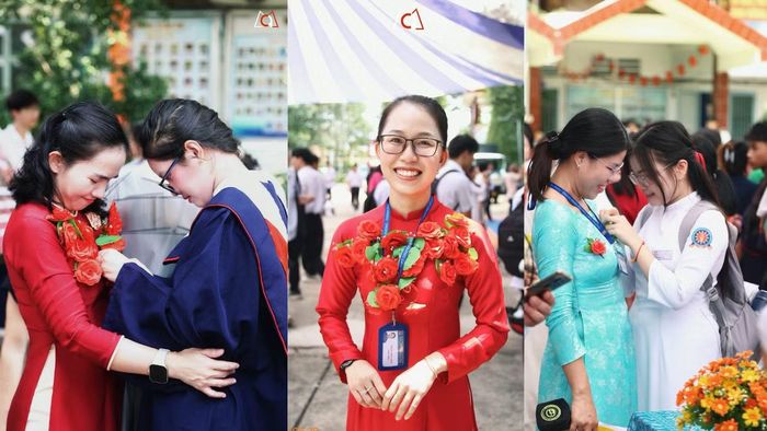  Nghi thức cài hoa tri ân dành tặng thầy cô và cha mẹ. 