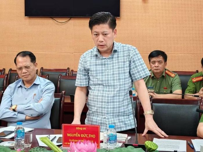 Đại diện Đảng ủy - Ủy ban kiểm tra Đảng ủy các xã, phường tham gia thảo luận