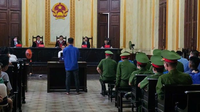  Phiên tòa xét xử một vụ án xâm phạm sở hữu tại TAND TP.HCM. Ảnh minh họa: SONG MAI 