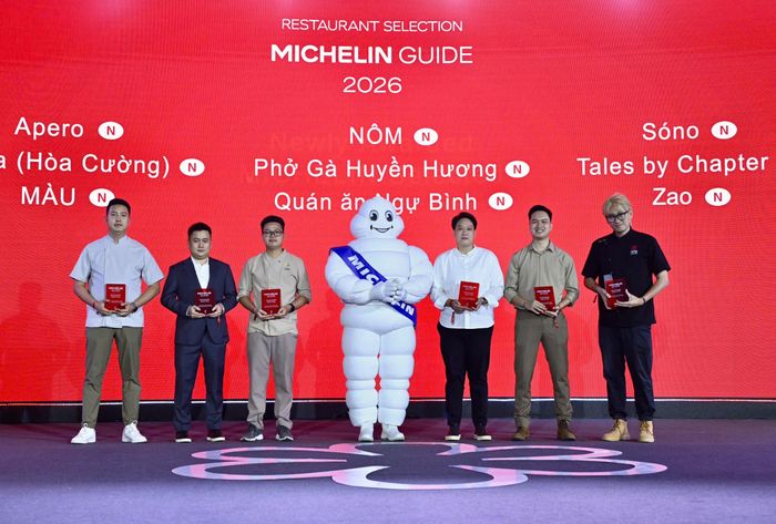 6 trong số 9 nhà hàng nhận giải Michelin Selected trong buổi lễ tối 4/6 tại Hà Nội. 