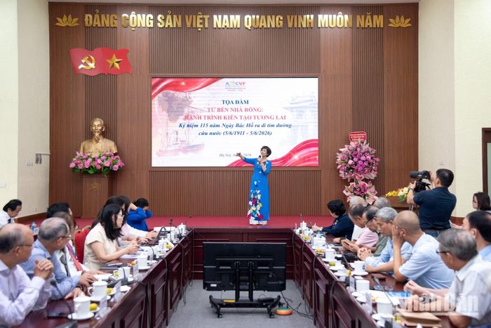 Toàn cảnh không gian tọa đàm "Từ Bến Nhà Rồng: Hành trình kiến tạo tương lai".
