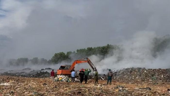 Tại Quảng Trị từ đầu năm đến nay xảy ra 4 vụ cháy tại các bãi rác gây ô nhiễm môi trường.