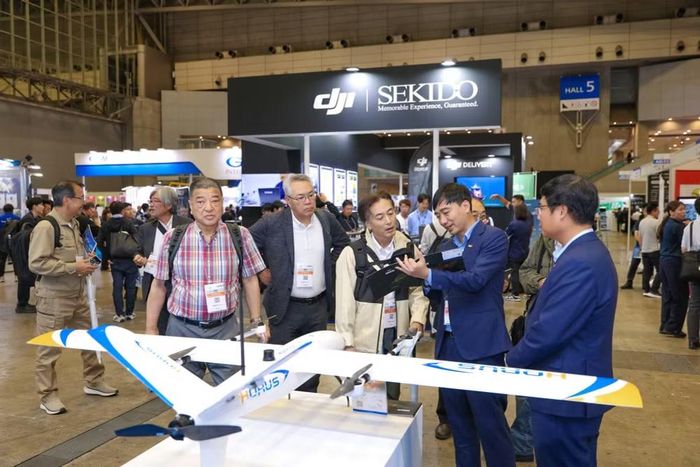 Gian hàng HTI UAS nhận được sự quan tâm của nhiều chuyên gia, doanh nghiệp và khách tham quan quốc tế tại Japan Drone Expo 2026.