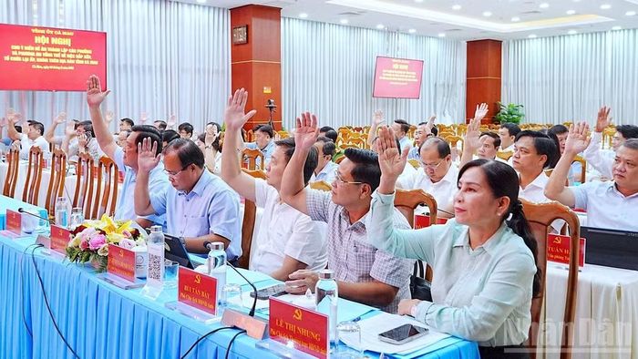 Ban Chấp hành Đảng bộ tỉnh biểu quyết thông qua Đề án thành lập các phường thuộc tỉnh Cà Mau.