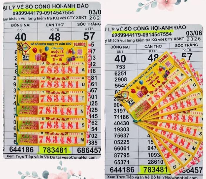 Giải độc đắc của vé số Cần Thơ cũng trúng tại Vĩnh Long. Ảnh: ĐLVS Công Hội - Anh Đào