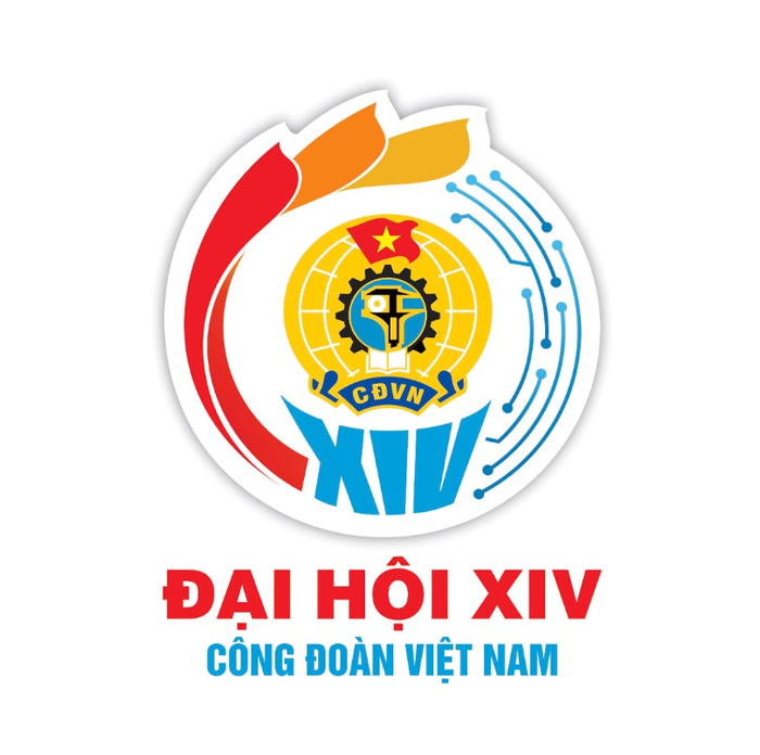 Logo Đại hội XIV Công đoàn Việt Nam.