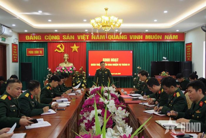  Cơ quan Phòng Chính trị sinh hoạt triển khai nhiệm vụ công tác năm 2026.
